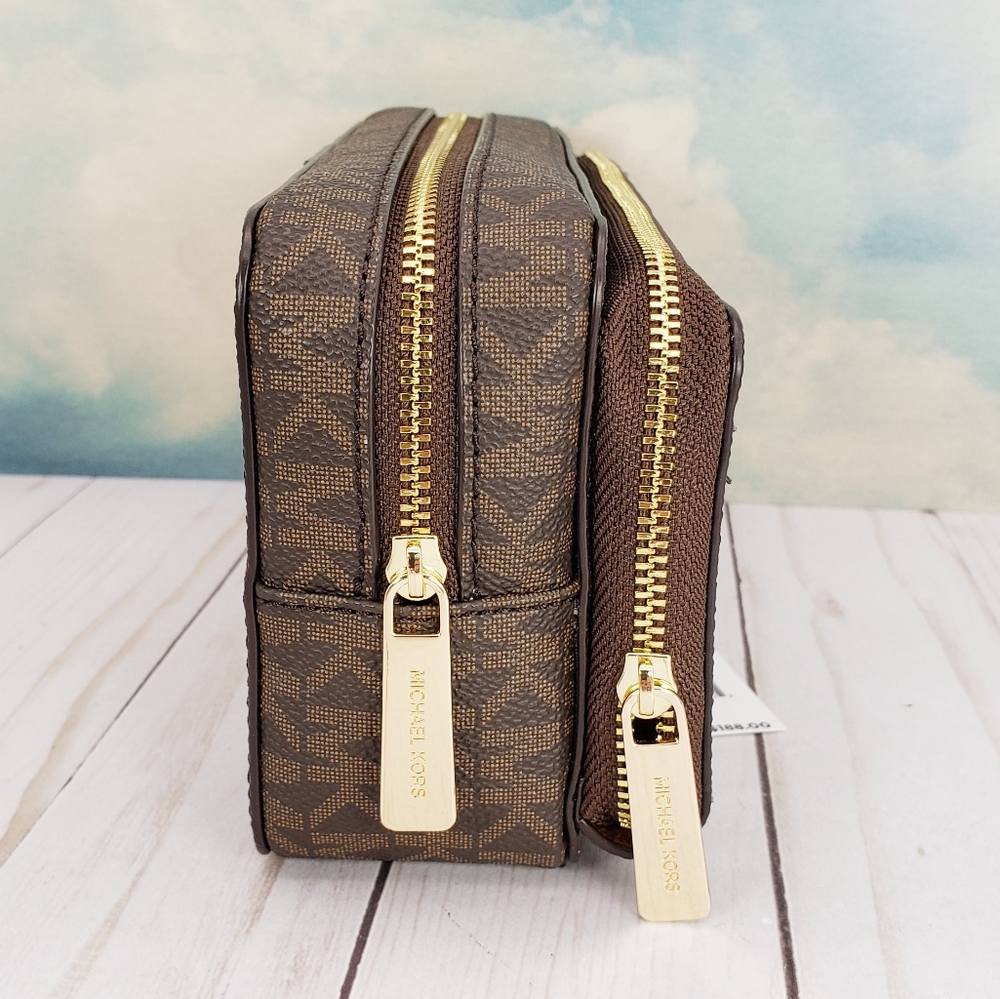 Michael Kors Large Double Zip Travel Pouch - Picture 3 of 8